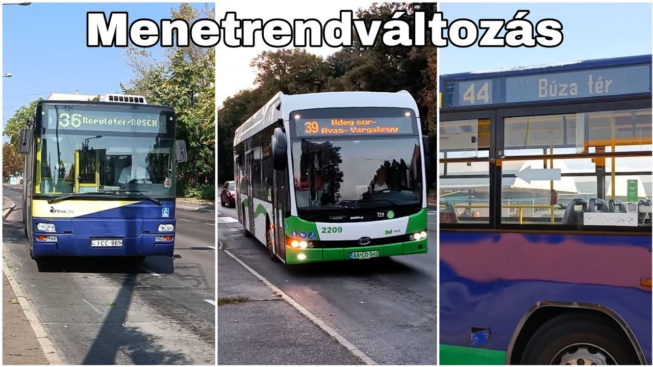 Az új 39-es, hosszabb 21-es és 44-es járatok + 36-osról és 30-asról külső felvételek (1.rész)
