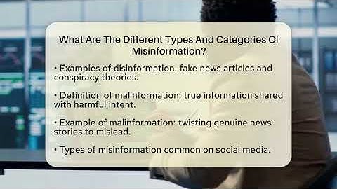 What Are The Different Types And Categories Of Misinformation? - Everyday-Networking