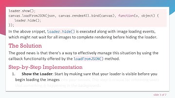 How to Hide Loader When All Images Are Loaded on Canvas with Fabric.js