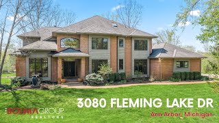 Custom Home on 2.65 Acres: 3080 Fleming Lake Drive, Ann Arbor MI 48105