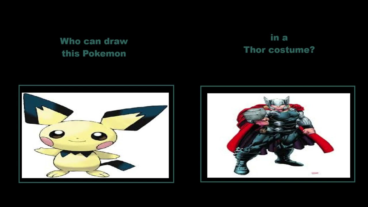 Who Can Draw Pichu In A Thor Costume? (Pokemon/Marvel Comics Fan Request)