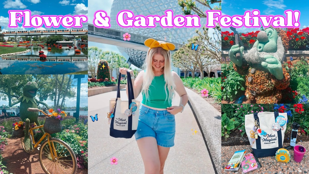 Flower & Garden Festival at Epcot!🌸*festival snacks, merch, pins, & more!*