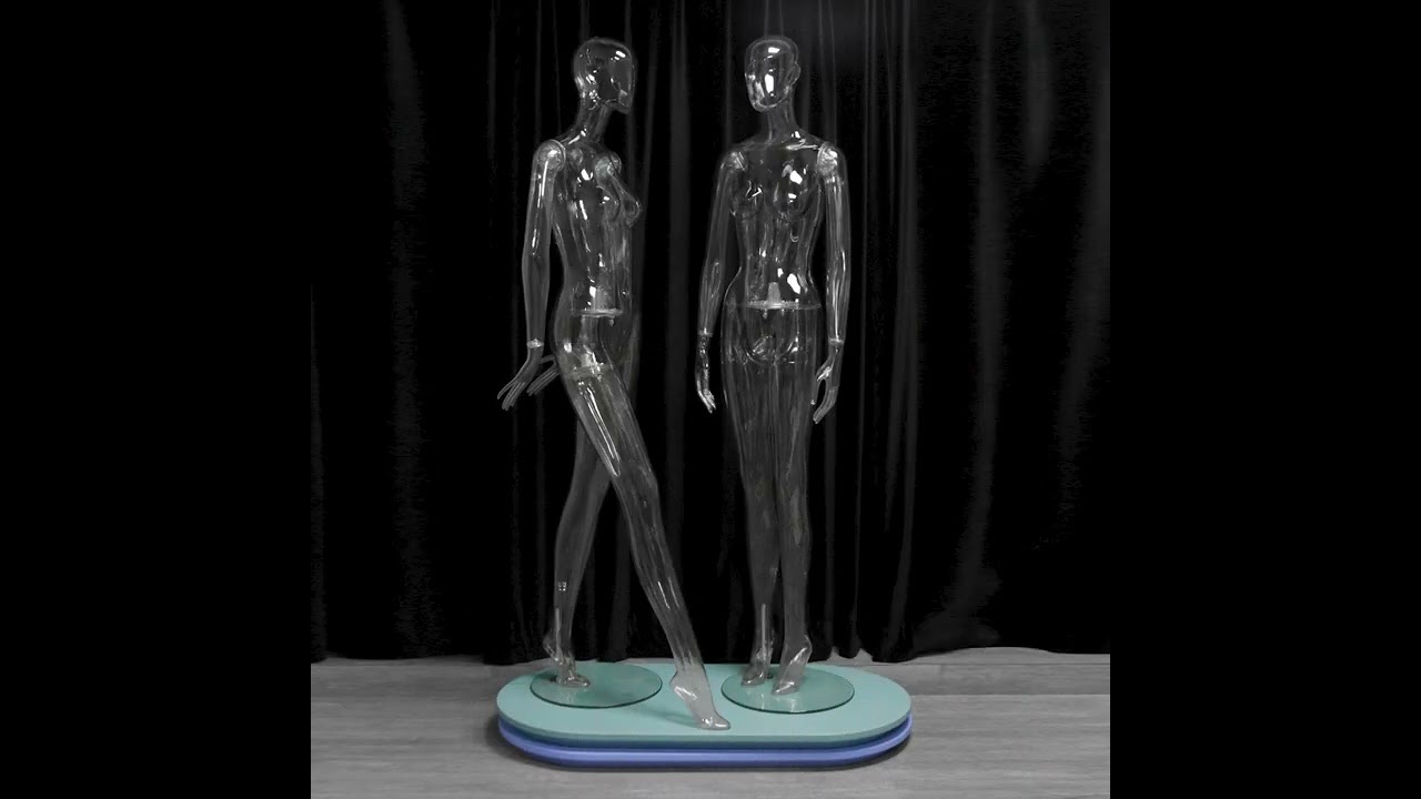 High Quality Clear Manikin Plastic Full Body Transparent Female Mannequin 