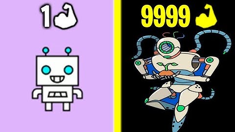 MOST STRONGEST ROBOT EVOLUTION! Max Level Speed & Power in Robot Evolution (9999+ Level Robot!)