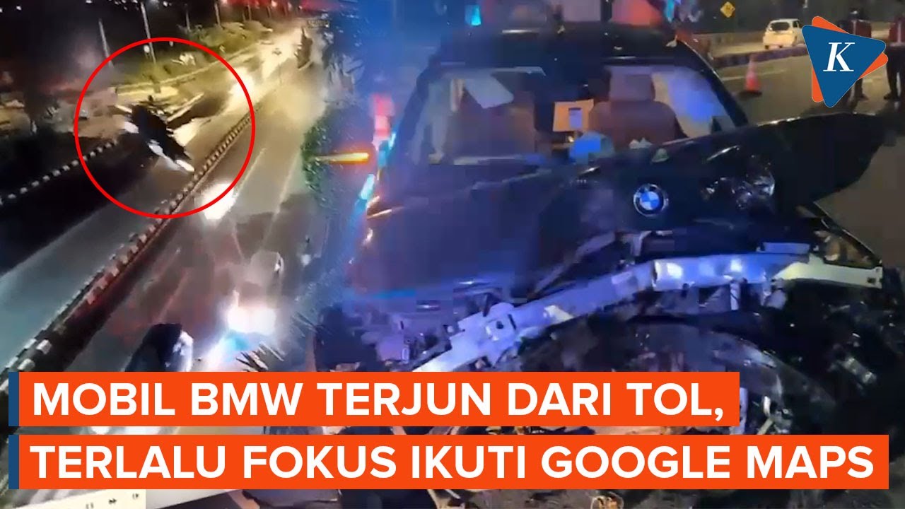 Kronologi Mobil BMW Terjun dari Tol Krian-Gresik yang Belum Tersambung ...