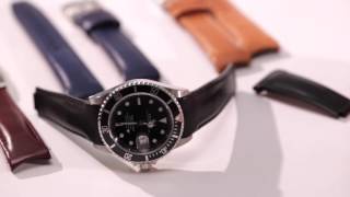 Everest Curved End Leather Strap - YouTube