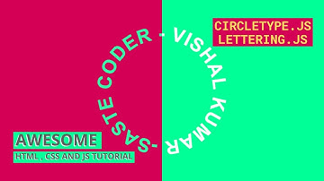 CSS New Typed Text Animation | Awesome CSS and JS effect of circletype.js , lettering.js & jquery