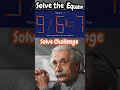 Pause this video and try solving this Equation yourself first. Did you solve it? #equation #physics