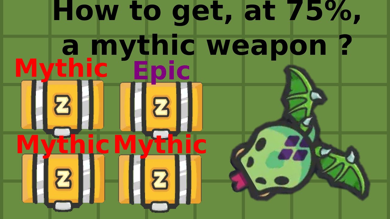 How to get, at 75%, a MYTHIC WEAPON ? | Zombs Royale.io