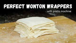 Make Perfect Wonton Wrappers With A Pasta Machine