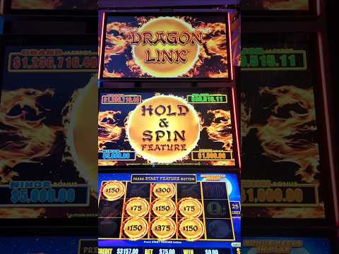 $10 Bet! Free Spins! Dragon Link Slot machine 🐼🎰 #shorts
