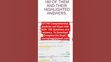 Real PN ATI Comprehensive Predictor 2023/2025 Exit Exam with NGN 180 Questions & Answers