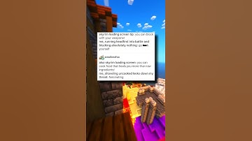 skyrim loading screen tip: you can block with your weapons!