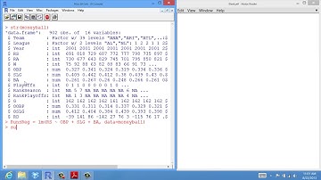 2.3.5 Sports Analytics - Video 3: Predicting Runs