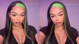 Green &amp; Black 13x4 Wig Tutorial 💚🖤 ISEE Hair