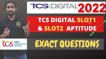 TCS digital 2022 Slot1 and Slot2 Aptitude Questions | Awesome Tricks