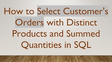 How to Select Customer