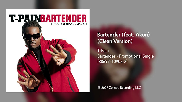 Bartender Radio Edit version - Radio Edit performance video thumbnail
