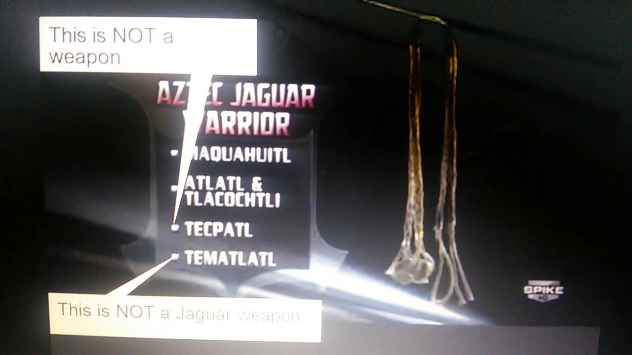 deadliest warriors aztec jaguar y zande weapons
