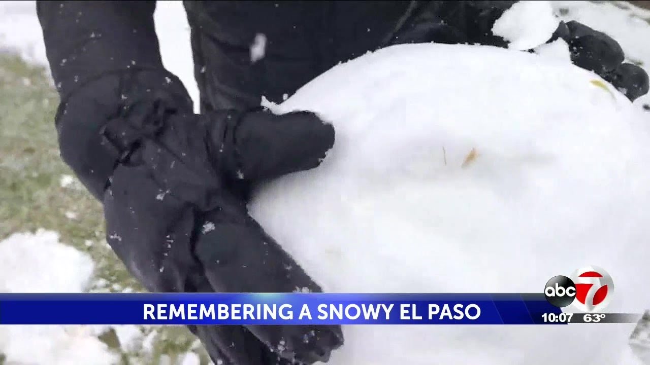 Snow In El Paso A Year Ago Today YouTube Snow In El Paso A Year Ago Today YouTube