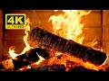 FIREPLACE 4K 🔥 Cozy Fire Background (12 HOURS). Fireplace video with Burning Logs &amp; Fire Sounds
