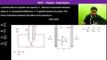 A parallel plate air capacitor has capacity  C , distance of separation between plates is  d  and