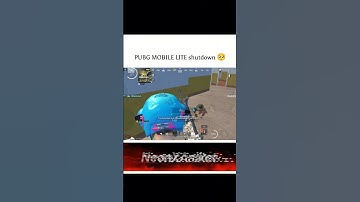 PUBG MOBILE LITE shutdown 🥺 #short #pubglite #shortsvideo