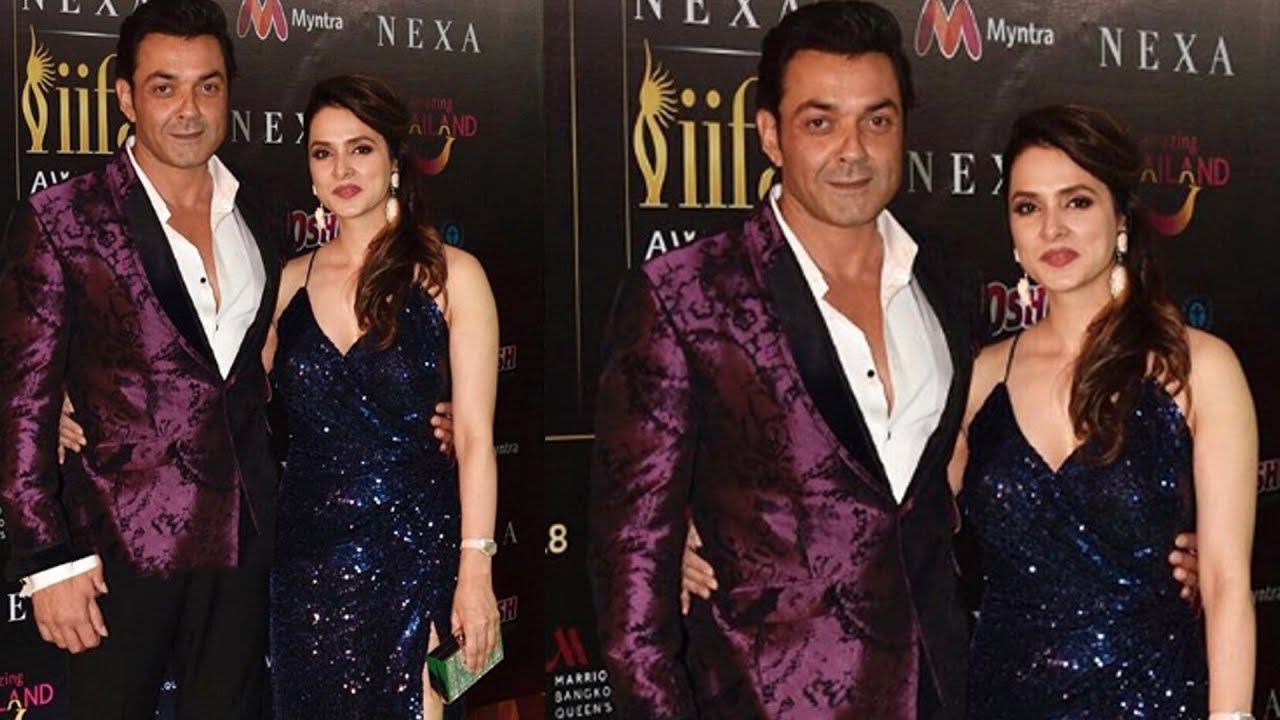 Salman Khan's RACE 3 CO-STAR Bobby Deol And Tanya Deol At Iifa Awar...