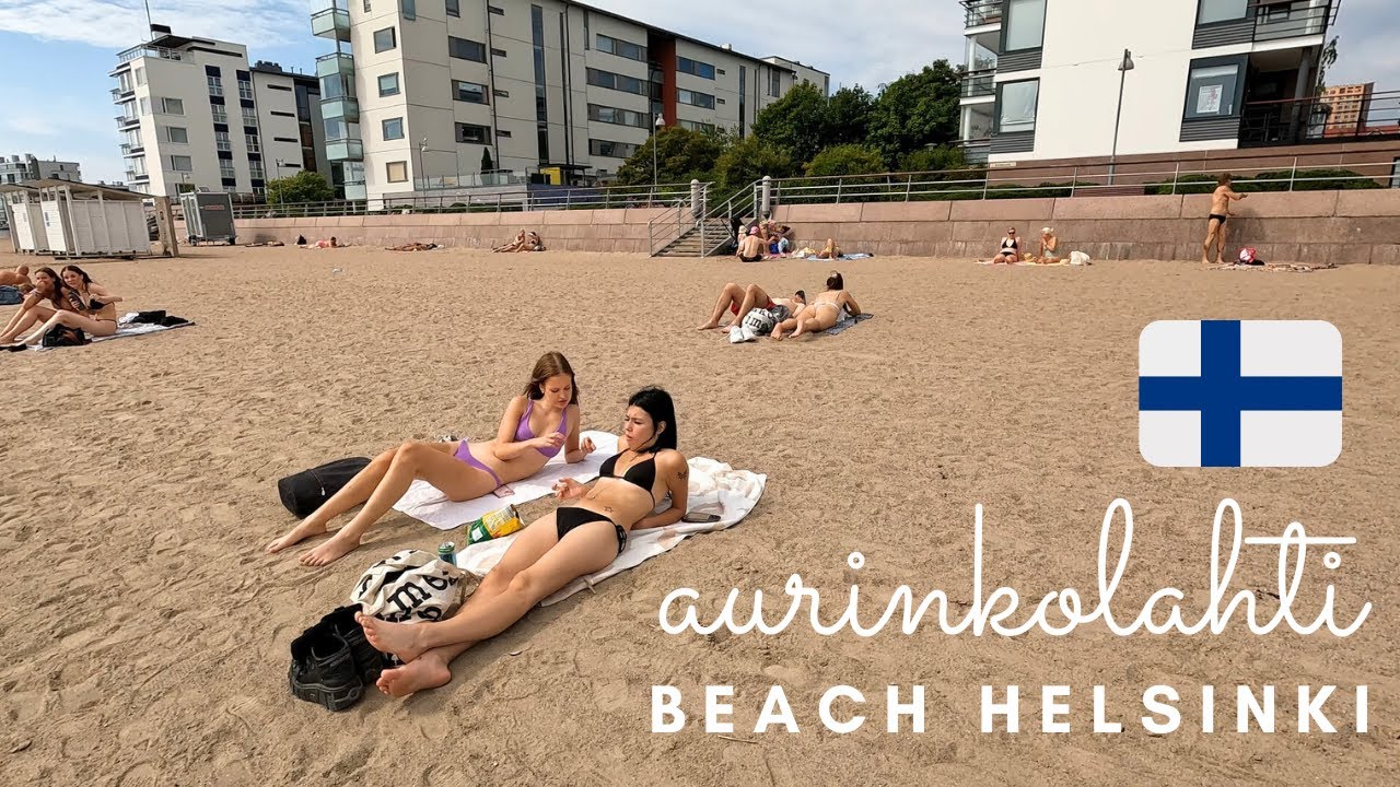 Aurinkolahti Beach | Summer Walk in Helsinki  🏖️🇫🇮