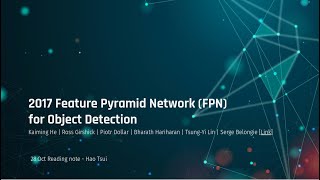 2017 Feature Pyramid Network for Object Detection (FPN) paper summary