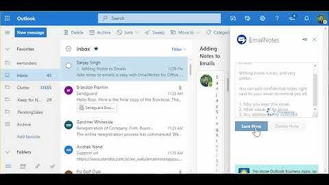 Add notes to emails in Outlook for Office 365 (Desktop, OWA, iOS and Android)