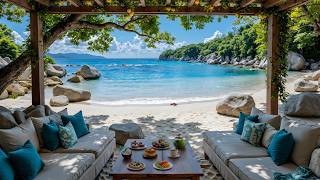 Beach Cafe Bossa Nova Jazz 🌊 Smooth Relaxing Music & Ocean Waves for a Joyful Day screenshot 3