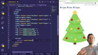 How to Toggle a Christmas Tree - Beginner Javascript Practice