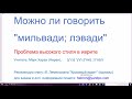 1220. Я использую в речи слова "мильвади; лэвади". В чём проблема? Проблема высокого штиля