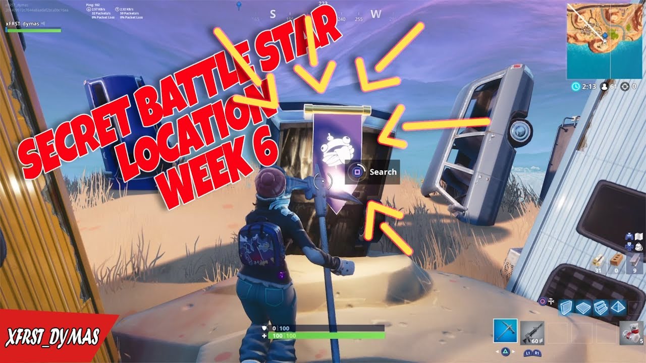 🔥SECRET BATTLE STAR/BANNER LOCATION WEEK 6 ||S7🔥