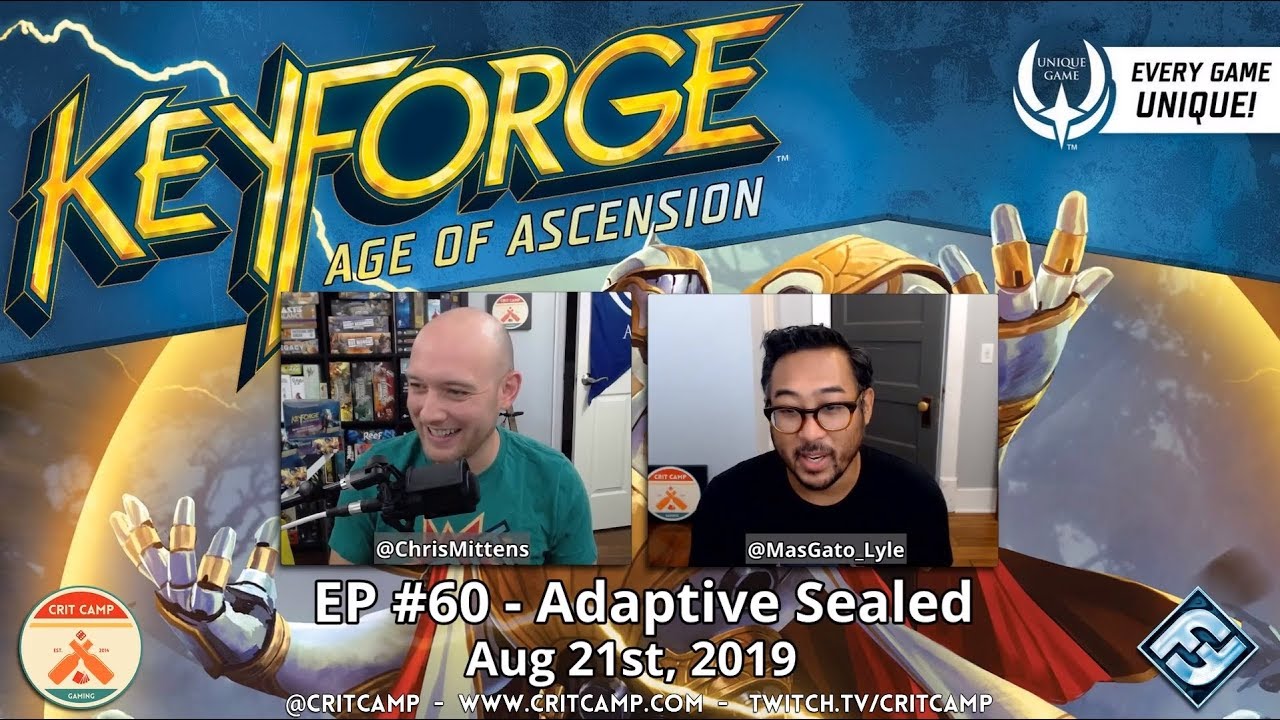 Keyforge EP60 - Adaptive Sealed P2 - Crit Camp - YouTube