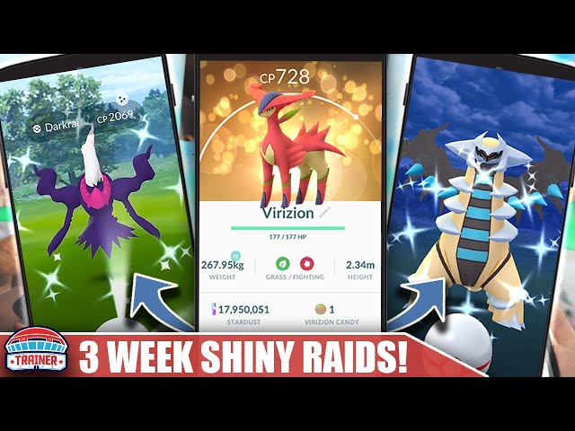 Pokémon GO: Niantic anuncia volta de Darkrai, Giratina e Virizion às reides  de nível 5, e-sportv