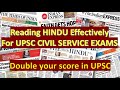 How to read newspaper for upsc  effective hindu reading  vysh ias foundations  free upsc