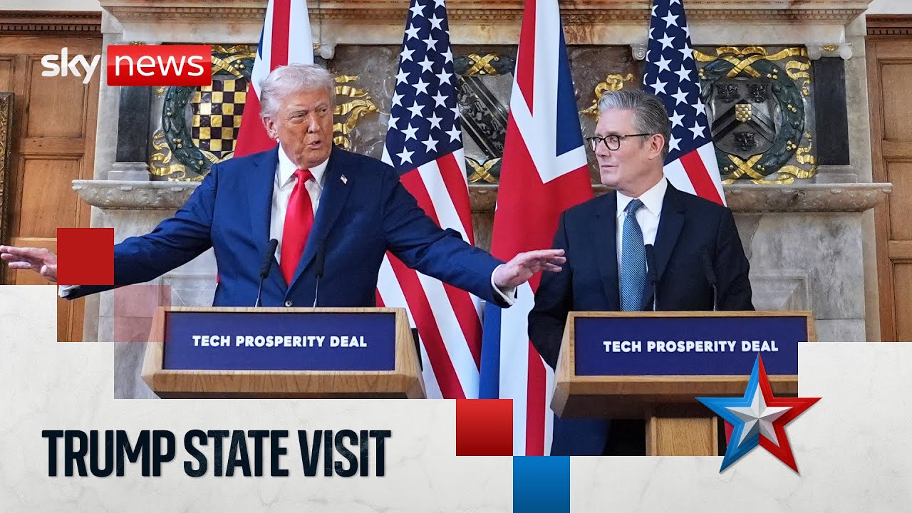 Trump and Starmer news conference at Chequers