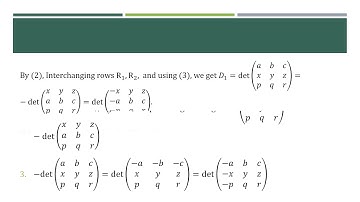 A simple question on properties of determinants (CSIR NET Dec 2016 Math.Sci. Part B)