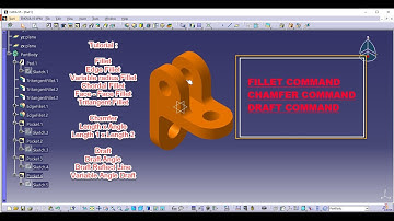 Catia V5 Tutoral | Fillet Chamfer Draft Command in Catia