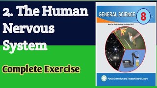 Class 8 new science book chapter 2 review exercise | Human Nervous System Class 8 science book 2023