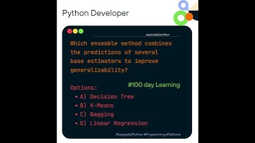 Which machine Learning technique is combines base estimators for better generalizability?