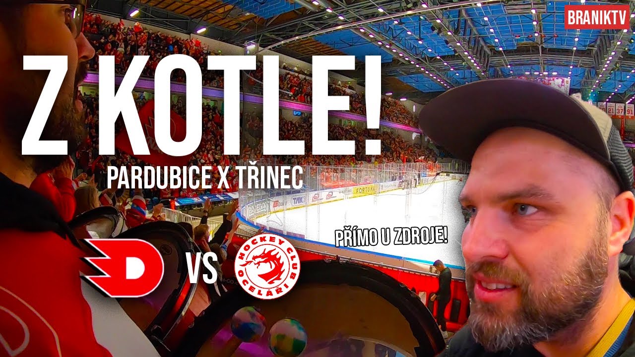 Z🔥KOTLE! V kotli s prezidentem klubu! Cígo pod choreem! Sloup ve výhledu! PARDUBICE - TŘINEC
