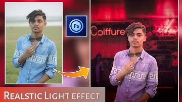 PS Touch editing | Realstic light effect photo editing tutorial in mobile | Photoshop mobile editing