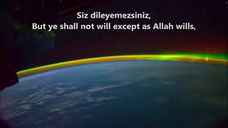 TEKVİR (Dolama/Dürülme) Sûresi  (81)--- Ahmet el acemi