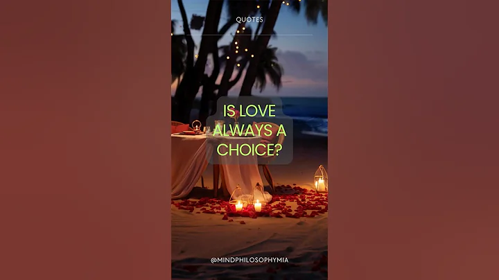 Is love always a choice #MindPhilosophyMIA  #motivation #quotes  #philosophy