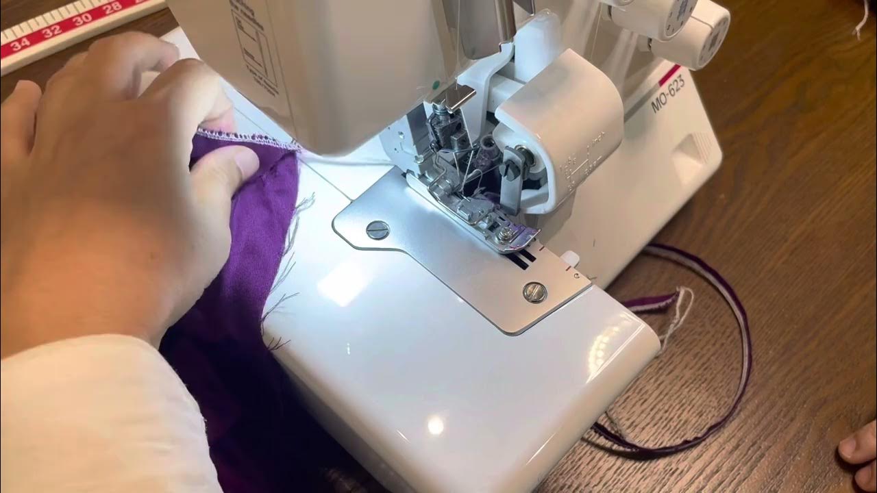 Serging fabric with upper Knife YouTube