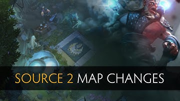 Dota 2 - Source 2.0 Map Changes (Old vs New)