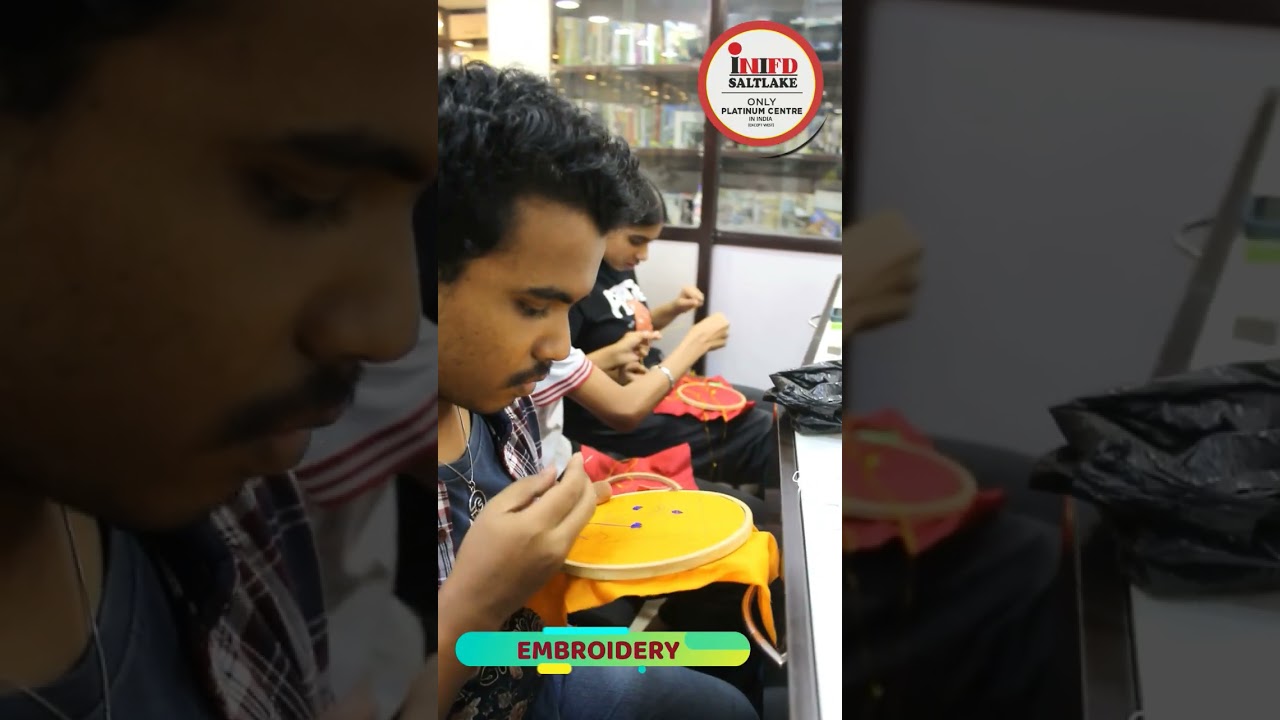 Talented fashion design students of INIFD Saltlake are taking the art of embroidery to new heights